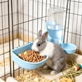 thumbnail image 5 of Hanging Automatic Water Feeder Food Bowl Set for Rabbits Cats Small Pet Cage Mount Drinking Eating No Spill Detachable Bowl Supplies, 5 of 6