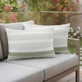 thumbnail image 2 of Outdoor Waterproof Pillow Covers Abstract Classic Stripes Decorative Throw Pillow Protectors,Pillowcase Cushion Cases for Patio Sofa Garden Couch,20x12in,Pack of 2, 2 of 13