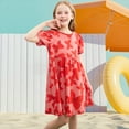 thumbnail image 6 of Penkiiy Floral Print Girls' Summer Dresses | Toddler to Kids Fashion | Playdate to Party Outfits, 6 of 7