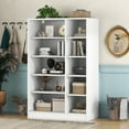 thumbnail image 3 of ArcticScorpion Armoires with Shelves Multi Functional Wardrobe Closet, Medium Density Fiber, White, 3 of 9