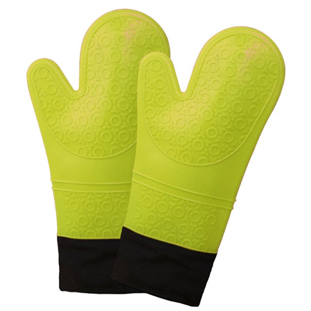 par de manoplas suaves antideslizantes para horno, resistentes al calor hasta 500 grados, para cocinar en la cocina, barbacoas, microondas, protegen las manos de las superficies calientes. Zhivalor 2033522-2