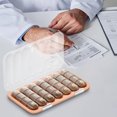 thumbnail image 5 of Caja organizadora de píldoras de 7 días | Almacenamiento semanal de medicamentos | Mini contenedor portátil de viaje | Compartimento de gran capacidad | Secciones etiquetadas diariamente | Plástico, 5 of 5