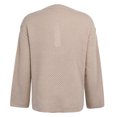 thumbnail image 5 of tklpehg Sweaters for Women Long Sleeve Fall Clothes Comfortable Crewneck Knit Sweater Shirts Solid Color Casual Fashion Blouses Khaki XL, 5 of 8