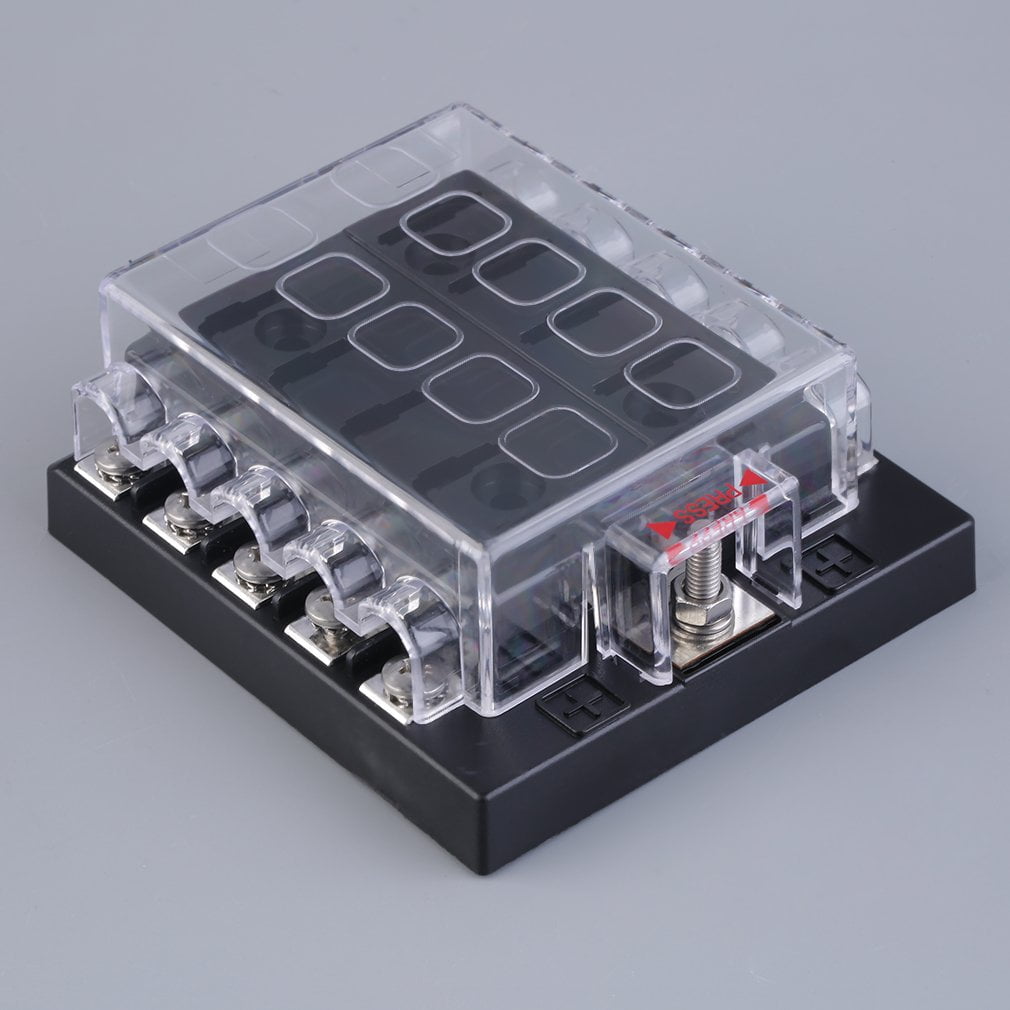 6/8/10/12 Way Circuit Car ATC ATO Blade Fuse Box Block Holder 32V Terminals