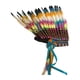 thumbnail image 3 of Afjetivo de tocado de plumas de estadounidense para carnavales Naranja azul púrpura, 3 of 10