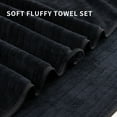 thumbnail image 3 of Jessy Home 2 Pack Black Stripe Hand Towels Set, 3 of 8