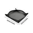 thumbnail image 3 of Ovzne Plant Repotting Mat PVC Oxford Gardening Mats Copper Buckle Changing Mat Succulent Potting Planting Mixing Dirt Mat Potting Soil Plants Mat Indoor Garden Tools (50*50cm/19.69*19.69in, Black), 3 of 3