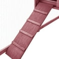 thumbnail image 6 of vidaXL Outdoor Rabbit Hutch with Run Mocca and White Solid Fir Wood, 6 of 8