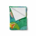 thumbnail image 2 of Nautical Soft Flannel Fleece Throw Blanket, Fishes Swimming in the Sea Waves Funky Marine Underwater Graphic, Cozy Plush for Indoor and Outdoor Use, 50" x 70", Multicolor, by Ambesonne, 2 of 6