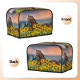 thumbnail image 3 of Daiia Horse Sunflowers Pattern 2 slice Toaster Cover, Toaster Appliance Dust-proof Cover For Kitchen Small Appliance Dust Cover and Fingerprint Protection, 3 of 7