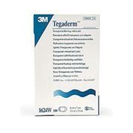 Skin Adhesive Dressing - Tegaderm Transparent Dressing Film 2-3/8 X 2-3/4 Inch, 100 Per Box, Unique, thin film conforms to the body and flexes with the skin for greater patient comfort.., By 3M