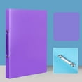 thumbnail image 2 of Décor de Rentrée Scolaire 2 Trous Anneau Rond Vue Couverture en Plastique Rechargeable Carnet Journal Dossier Feuille Libre Protecteur/diy Scrapbooking/couverture Protecteur, 2 of 6