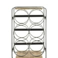 thumbnail image 6 of DecMode 13" x 10" Black Metal Farmhouse Wine Holder, 6 of 10