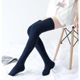 thumbnail image 5 of Holzlrgus Women Long Thigh High Socks Cotton Opaque Thick Warm Over the Knee Socks Tall Boot Socks Leg Warmers, 5 of 5