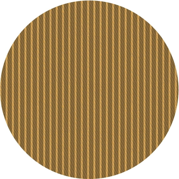 Ahgly Company Indoor Round Patterned Saddle Brown Area Rugs, 6' Round