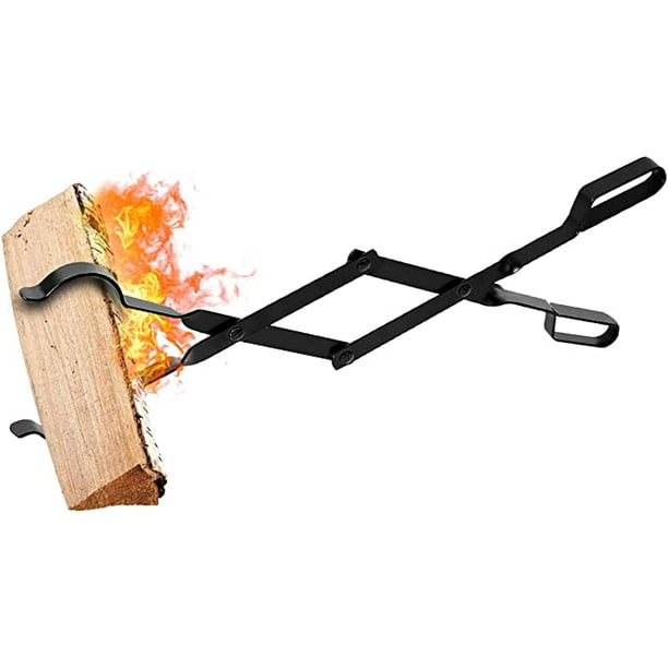 Firewood Tongs Log Grabber 26" for Fire Pit Campfire Firepit Bonfire