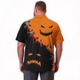 thumbnail image 5 of Halloween Big and Tall Mens polo shirts Quick Dry Breathable Men Polo Shirts Business Casual Men Polo Shirts Summer Basic Loose Fit Short Sleeve Golf Shirts Orange 2XL, 5 of 6