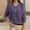 Purple, variant on Dolkfu Brown Womens Winter Sweaters Casual V Neck Lace Sweater Long Sleeve Casual Knit Tops Womens Sweater Tops L