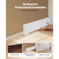 thumbnail image 5 of KFFKFF Baseboard Heater Covers, 3 ft Standard Electric Heating Unit Front Panel for Home Improvement, Durable Steel Construction, Simple Installation for Bedroom Upgrades, White, 5 of 9