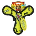 thumbnail image 7 of Tuffy Jr Boomerang Yellow Bone Durable Plush Squeaky Dog Toy, 7 of 7