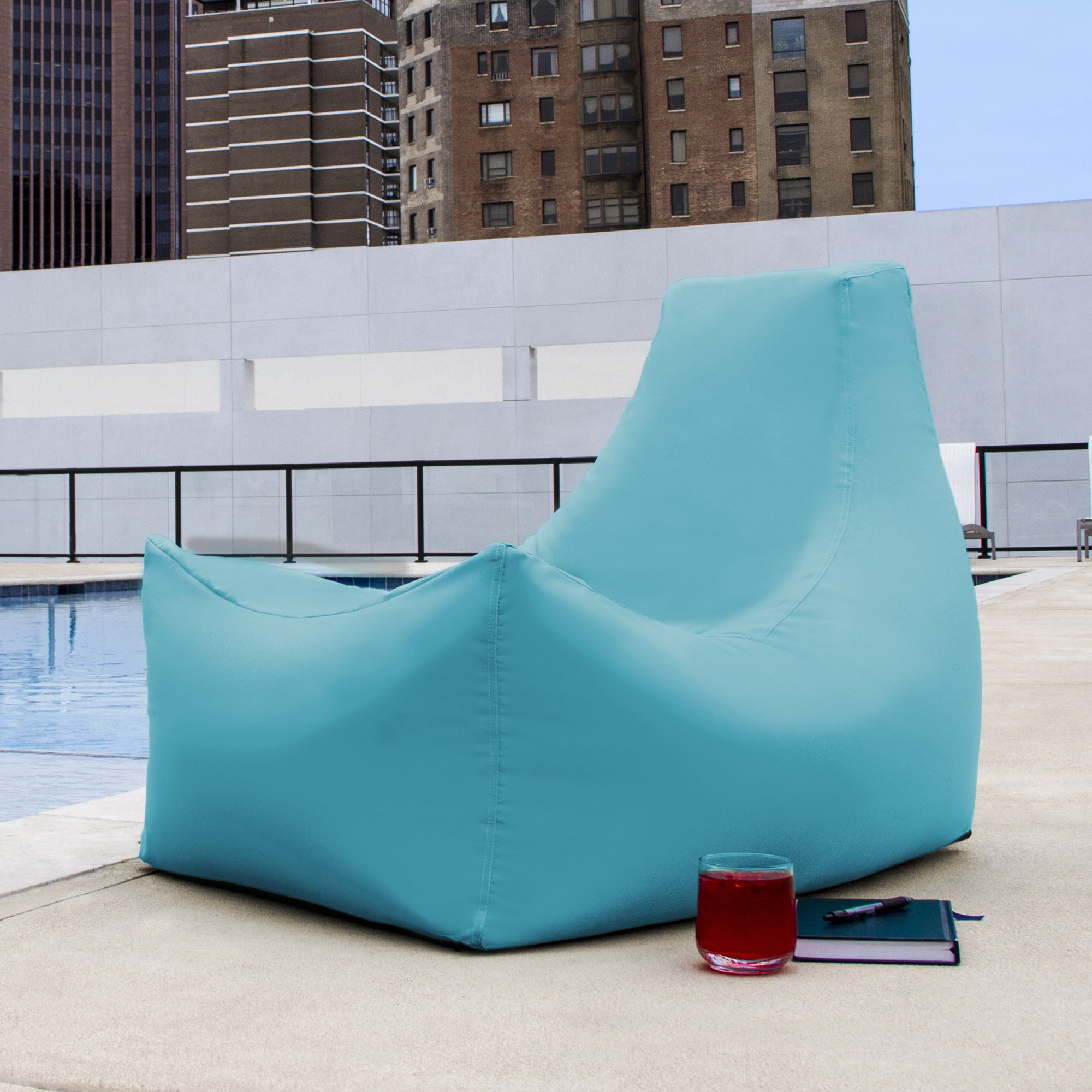 Jaxx Juniper Outdoor Bean Bag Lounge Chair, Lagoon