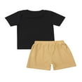 thumbnail image 2 of Boy T-shirt Set  Neck Printed T-shirt Lace Up Short Pants, 2 of 6