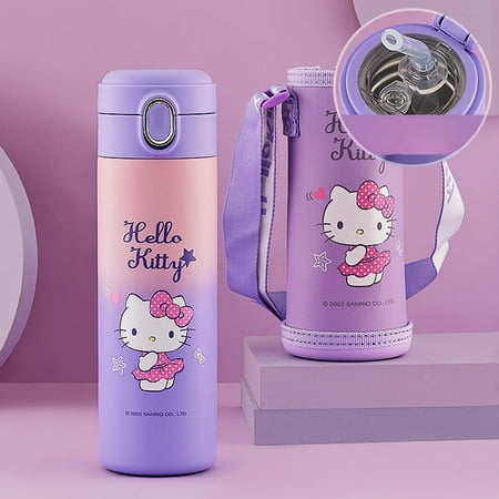 Hello Kitty Children's Insulation Cup For Primary School Girl Straw Water Cup 316 Food Grade School Special Direct Drinking Kettle
