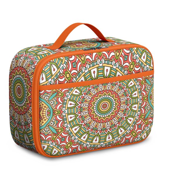 Boîte Isotherme Mandala Boho Chic Design Géométrique Tribal Étanche pour Étudiants