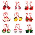 thumbnail image 1 of 1 Pack Baby Girl Cute Christmas Cartoon Style Elastic Hair Rope Tree Santa Claus CRed, 1 of 5