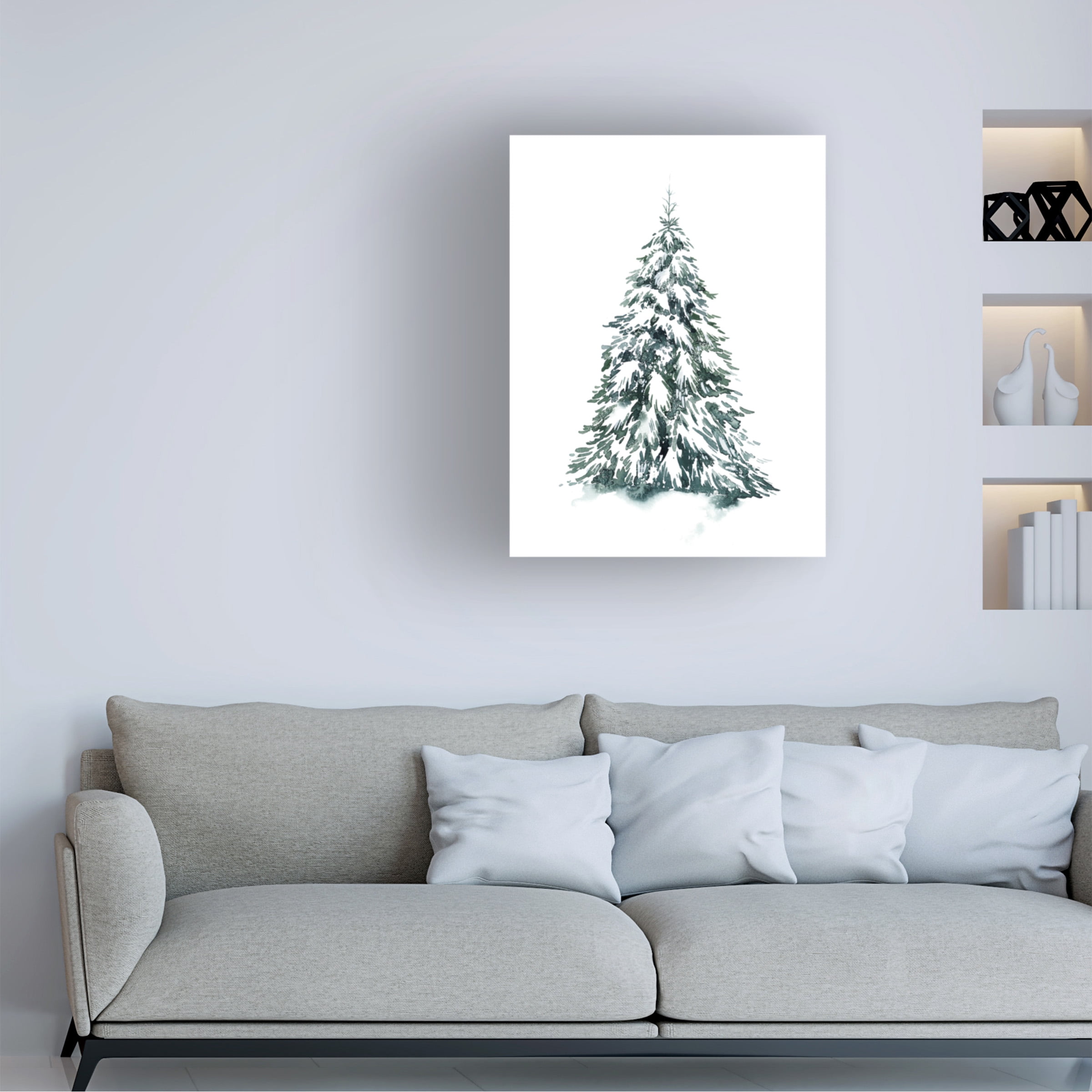 Grace Popp 'Blue Spruce II' Canvas Art