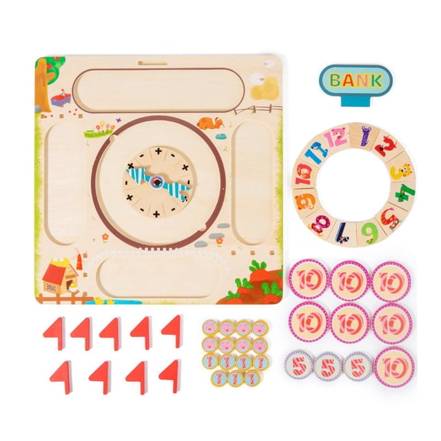 Juegos de matemáticas para niños Juguetes didácticos de matemáticas elementales Material de aprendizaje Juego de mesa de matemáticas educativo para