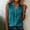 Dark Blue, variant on Women Casual V-Neck Sleeveless Button Up Linen Blouse Tops Solid Color Tee