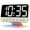 Putty - White Digits (Plug-in), variant on Digital Alarm Clocks for Bedrooms: Large Bold Number 5 Brightness Dimmer - Easy to Read Across The Room - 5 Alarm Sound 8 Night Light