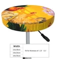 thumbnail image 4 of Haiem The Chicken Family Cushion Round Bar Chair Seat Cover Bar Chair Cushion Covers Elastic Washable Bar Chair Cover,Protects from Scratches and Stains-14 inch, 4 of 7