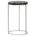 thumbnail image 4 of Sunpan Tillie 12.5" Modern Stone End Table in Stainless Steel/Black Agate Stone, 4 of 5
