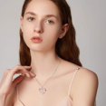 thumbnail image 2 of YAFEINI Rose Heart Necklaces Gifts for Women, 925 Sterling Silver Rose Love Heart Initial Letter Pendant Necklace Jewelry Mothers Day Valentines Christmas Birthday Gifts for Her Mom Wife Girlfriend-L, 2 of 5