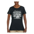 thumbnail image 2 of Greaser Outlaw Hot Rod Gambling Mechanic Pop Culture Womens Graphic T-Shirt, Black, Small, 2 of 3