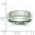 thumbnail image 6 of Chisel Stainless Steel Brushed and Polished 6.2mm Flat Beveled Edge Band - Ring Size 7.5, 6 of 8