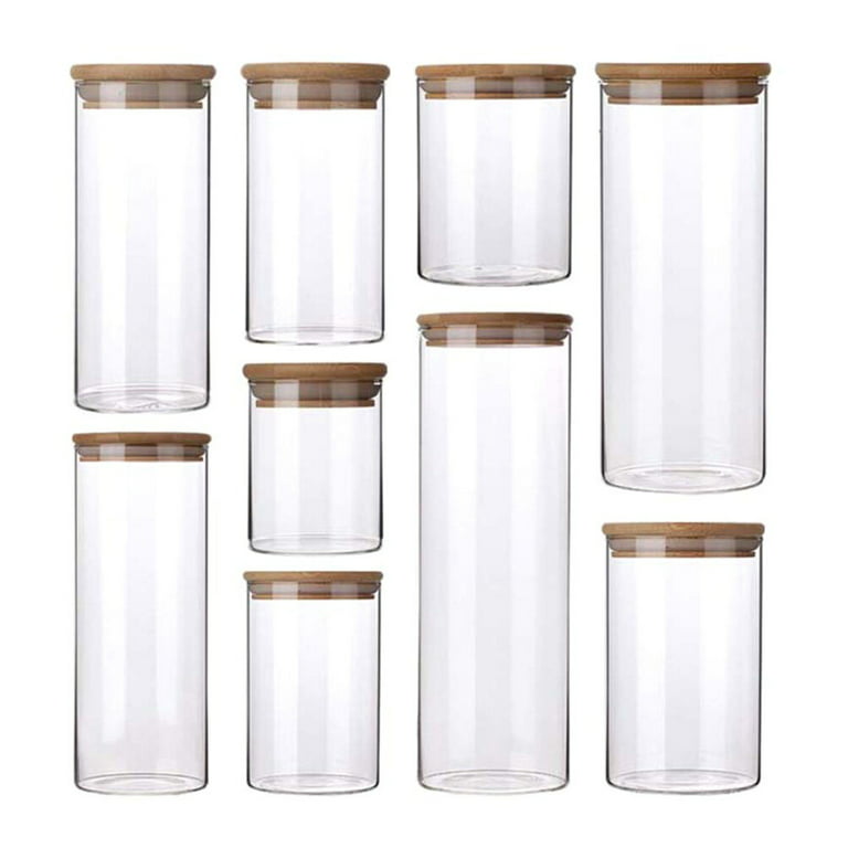 1pc High Borosilicate Glass Jar Sealed Jar Transparent Glass Jar
