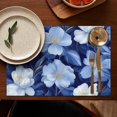 thumbnail image 5 of Pioneer Flower Floral Print Pattern Summer Placemats Table Placemats Set Of 4-Linen Kitchen Washable Placemats Table Mats 12x18 Inch Non-Slip Heat Resistant, 5 of 5