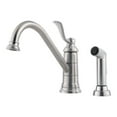 thumbnail image 1 of Pfister LG34-4PS0 Portland 1-Handle Kitchen Faucet with Side Spray, Stainless Steel, 1 of 1