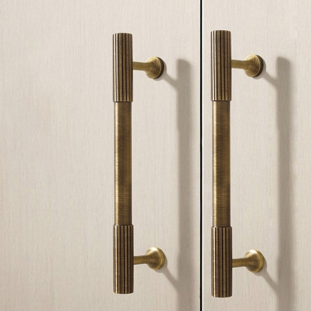 yaaqii Brass Handle Exposed Antique Brass Furniture Handle Drawer Cabinet Door Handle