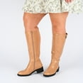 thumbnail image 6 of Journee Collection Womens Morgaan Tru Comfort Foam Extra Wide Calf Stacked Heel Knee High Boots, 6 of 7