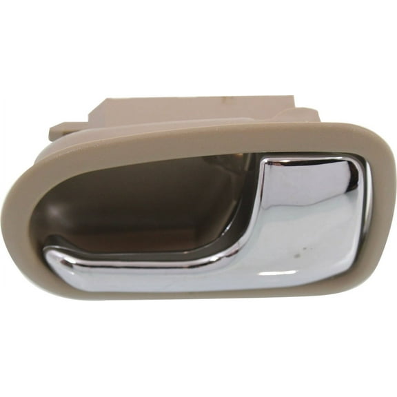 Interior Door Handle Compatible with 1995-2003 Mazda Protege 1993-1997 626 Front or Rear, Right Passenger Beige bezel with chrome lever