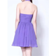 thumbnail image 3 of Vestido corto sin mangas con cuello Halter, minivestido fruncido de línea a para fiesta de graduación, cóctel, celebridad, Formal, 3 of 5
