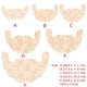 thumbnail image 2 of Sujetador adhesivo HXZDEY Lace para mujer negro con forma de D Cup (12 unidades), 2 of 6