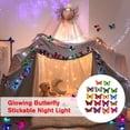 thumbnail image 3 of Wmool Glowing Butterfly Night Light Wall Sticker Home Bedroom Night Light B9J, 3 of 8