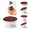 Dark Red, variant on Plant-Based Adhesive Phone Grip, Collapsible Kickstand with Removable PopTop, Eco-Friendly Universal Phone Holder