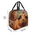 thumbnail image 2 of Naloa Rose Cute Guinea Pig Print Lunch Box for Women Men,Insulated Lunch Bag,Lunchbox,Thermal Leakproof Cooler,Reusable Lunch Tote Bag for Work School Travel Picnic, 2 of 7