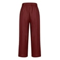 thumbnail image 6 of Jkety Womens Pants Wide Leg High Waisted Palazzo Pants Summer Flowy Beach Lounge Casual Trousers with Pockets Summer Pants(,S), 6 of 7